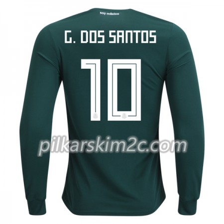 Koszulka Meksyk G.Dos Santos 10 Główna Mistrzostwa Świata 2018 - Koszulki Piłkarskie(L/S)